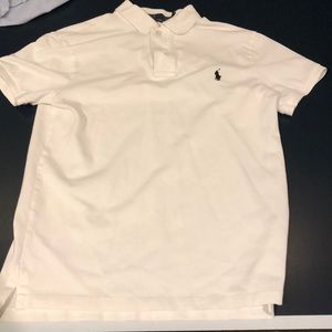 Ralph Lauren short sleeve polo in white